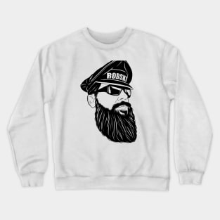 Leather Daddy Dom - black lines Crewneck Sweatshirt